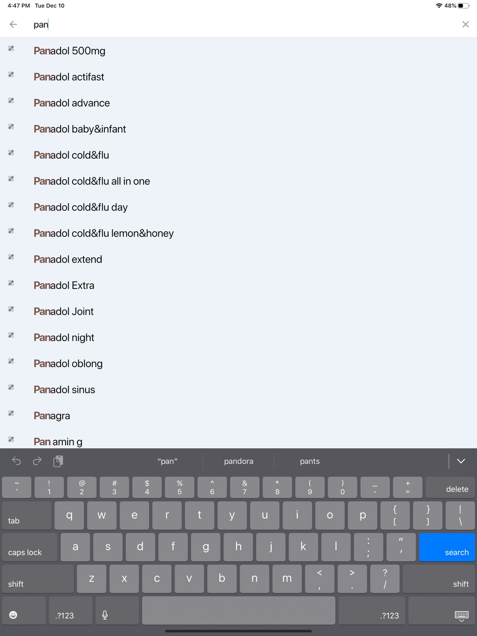 iPad screenshot