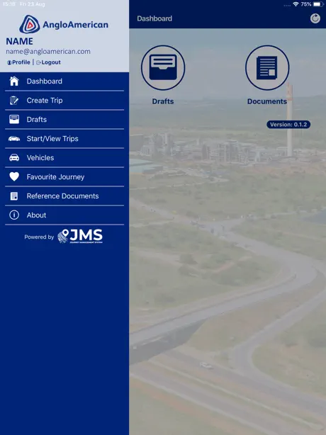 Anglo American Road Travel App