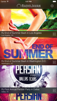RJ Events screenshot 1