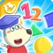 "FUN EDUCATION GAME TO LEARN ABOUT SHAPES, COLORS AND NUMBERS WITH WOLFOO