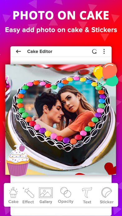 Birthday Photo Frame With Cakeのおすすめ画像1