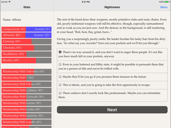 Foundation of Nightmares iPad app afbeelding 2