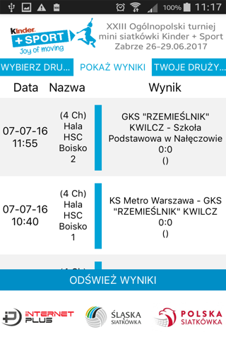 Wyniki Finału Minisiatkówki screenshot 3