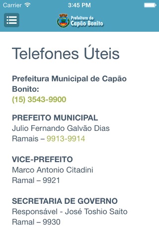 Prefeitura de Capão Bonito screenshot 2