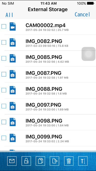 Screenshot #3 pour Pocket Space - Backup easier