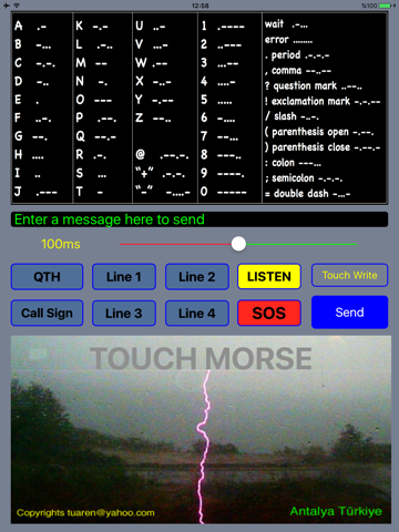 Touch-Morse screenshot 2