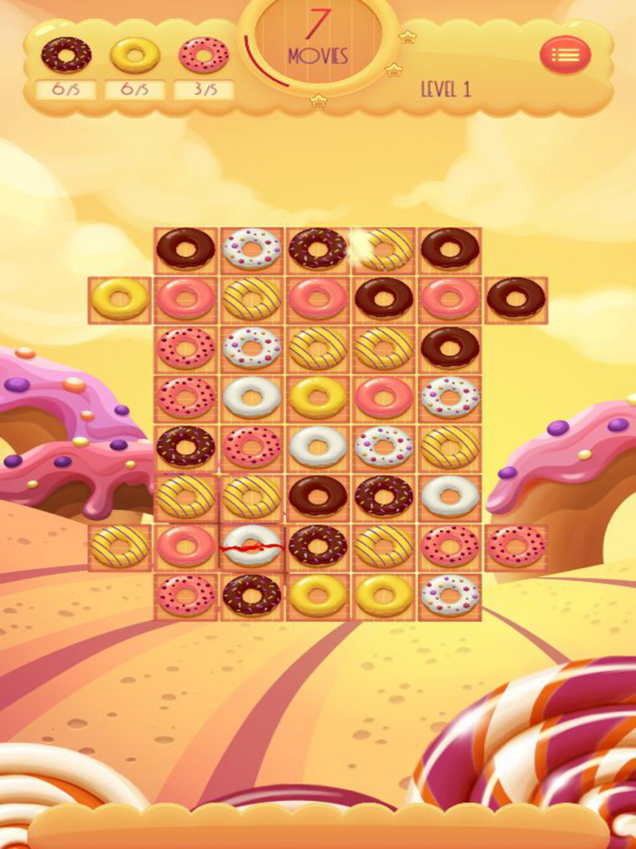 Donut Pop - Match 3 Game
