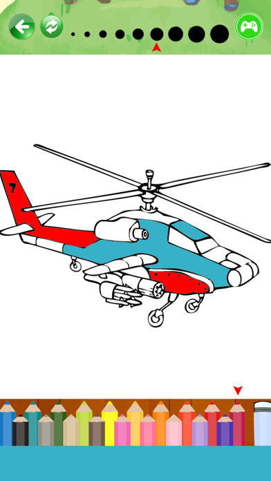 Screenshot #2 pour Helicopter Coloring Pages For Learn painting