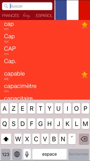 Captura de pantalla de Gran Diccionario Francés-español Larousse en iPhone 1