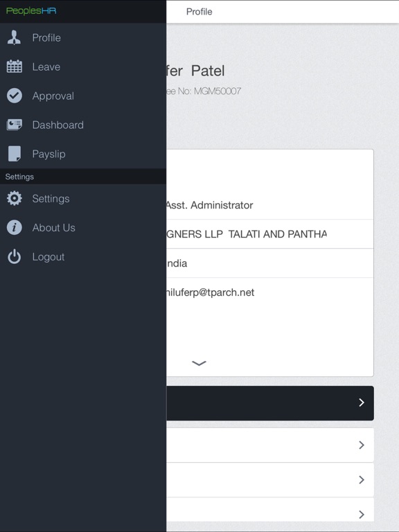 Screenshot #5 pour PeoplesHR 8.5