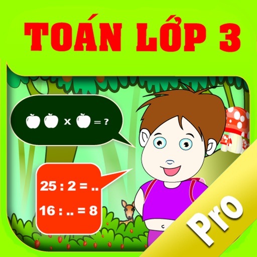 Bé Học Toán Lớp 3 Pro icon