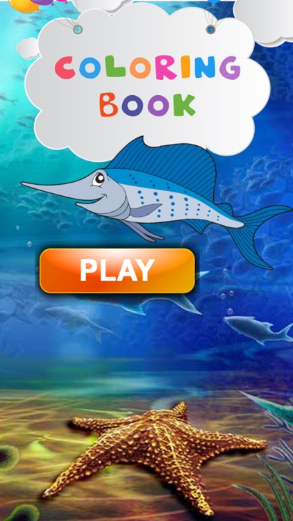 Aquatic Coloring E-Book-Ocean Animals Paint Pages