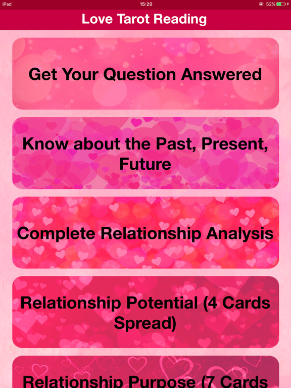 Screenshot #1 for Love Tarot Card Reading - True