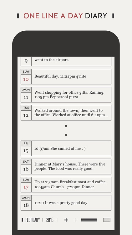 DayGram - One line a day Diary (Note/Journal)