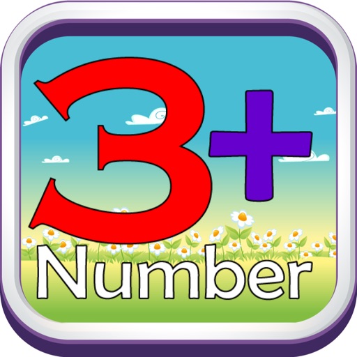 Math practice : 3 number addition icon