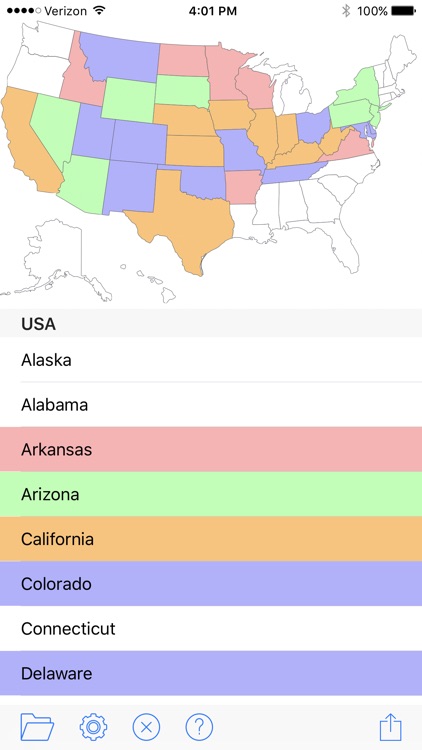 Visited States Map screenshot-0