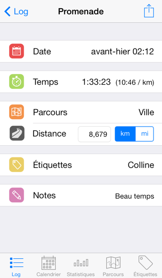 Screenshot #1 pour Promenade Journal