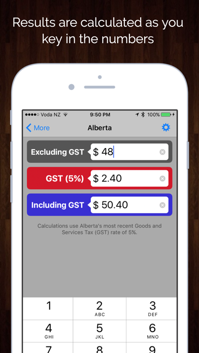 Screenshot #2 pour Canada Sales Tax Calculator - GST, HST, PST, & QST