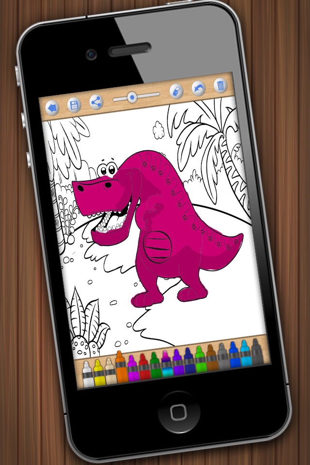 Dinosaurs to paint color screenshot 4