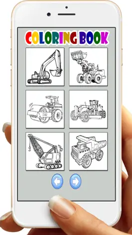 Game screenshot Экскаватор Экскаватор-книжка-раскраска для детей apk