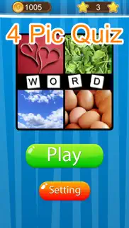 4 pictures 1 word : guess pics quiz iphone screenshot 1