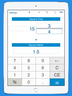 Square Feet / Square Meters area converter iPad image 2