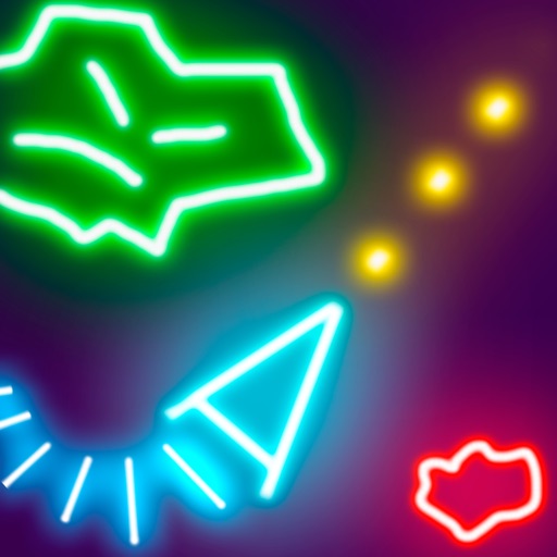 Glow Asteroids Shooter icon