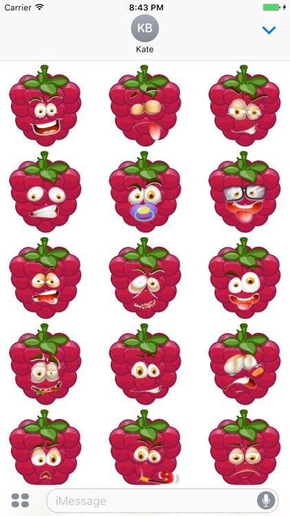 Animated Raspberry Emoji