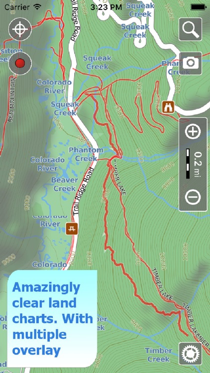 Trails of Rocky Mountain NP - GPS Maps for Hiking