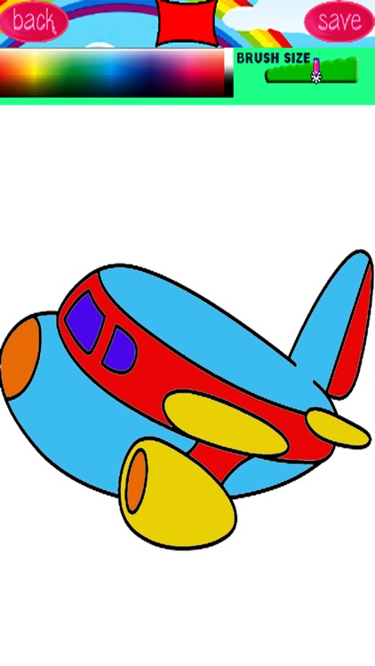 Airplane Drawing Games Coloring Book