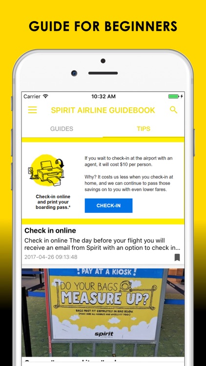 GuideBook for Spirit Airlines