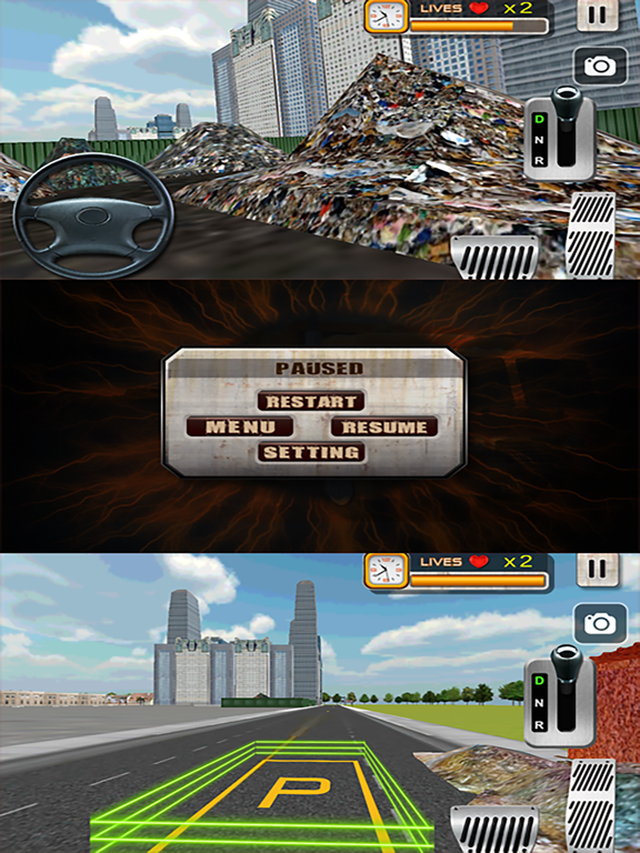 Screenshot #4 pour Ville Garbage Pick Up Truck Driving Simulator