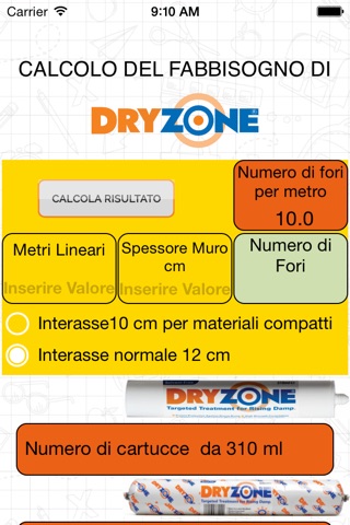 Calcolatore DRYZONE screenshot 4