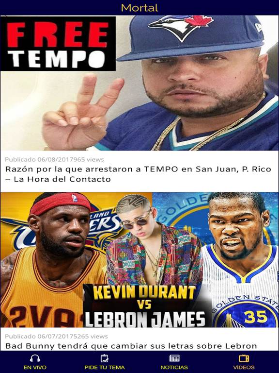 Mortal iPad screenshot 3 - Music app