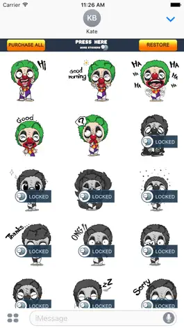 Game screenshot BOZO Stickers for iMessage hack