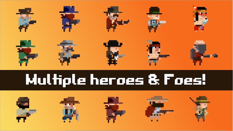 Tiny Wild West - Endless 8-bit pixel bullet hell screenshot-3