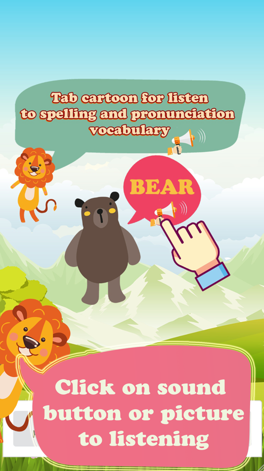 Learn Animals Vocabulary - Sound first words games - 1.0.1 - (iOS)