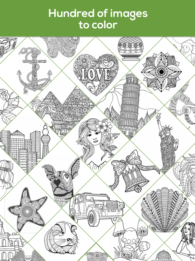 ‎iColor Club: Coloring book and pages for Adults Screenshot