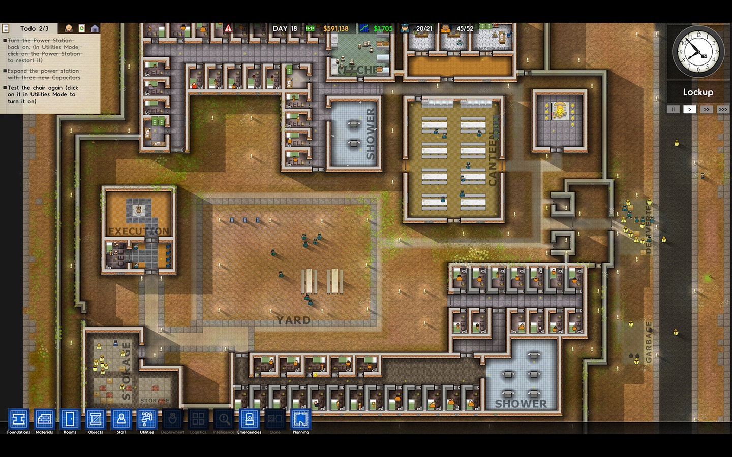 Screenshot do app Prison Architect