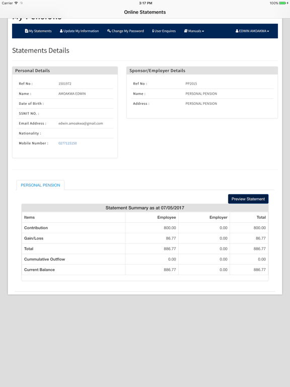 Screenshot #6 pour UPT Statements