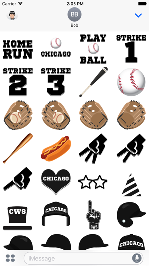 Chicago WS Baseball Stickers & Emojis(圖5)-速報App