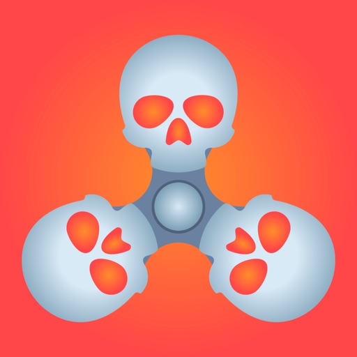 Skull Fidget Spinner Simulator icon