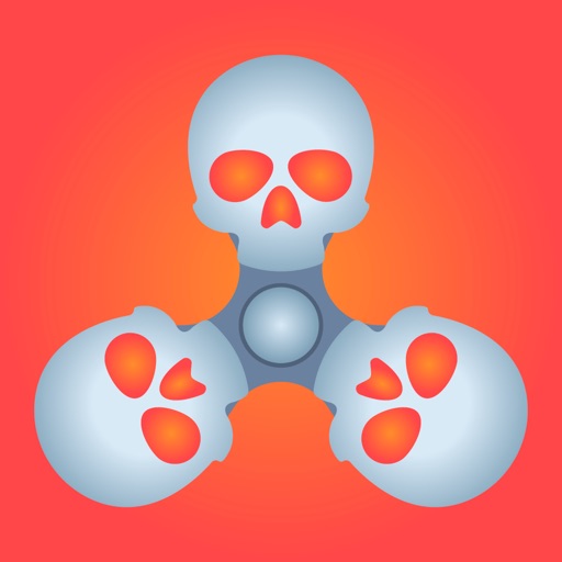 Skull Fidget Spinner Simulator