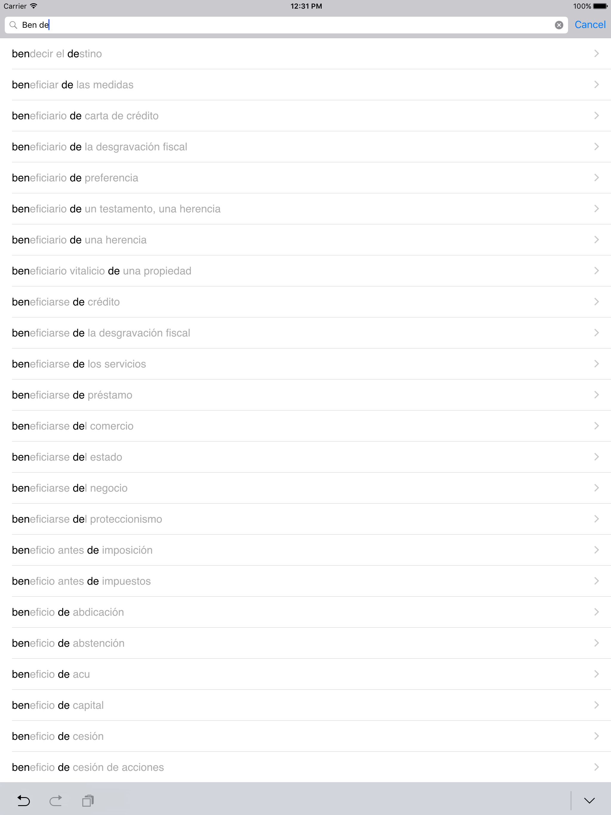 Русско<->Испанский словарь