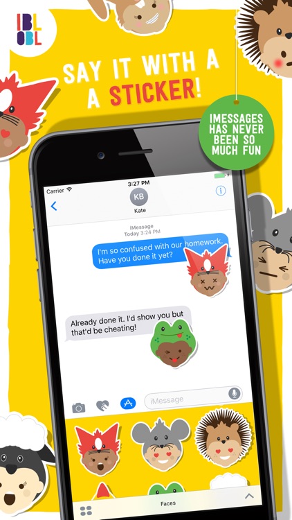 Ibbleobble Face Stickers for iMessage