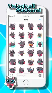 How to cancel & delete lucy the gorgeous cat stickers 1