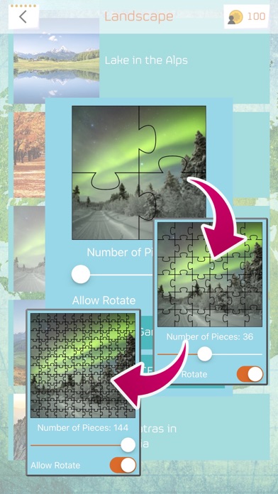 Screenshot #3 pour Puzzles - paysages à couper le souffle