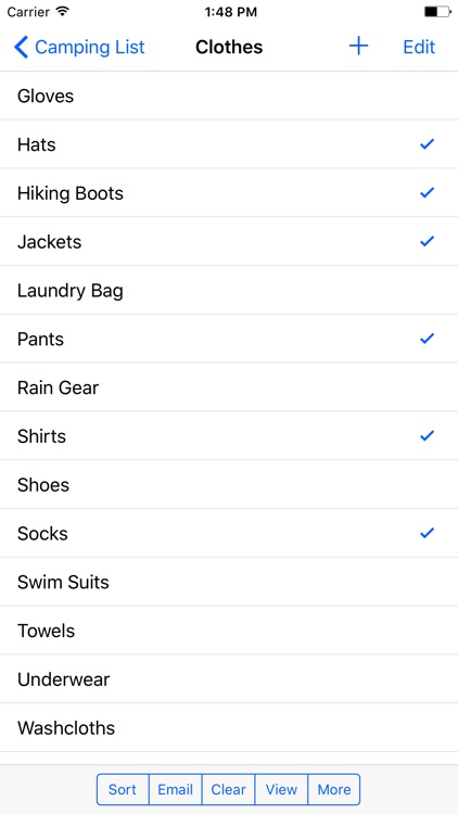 Camping List