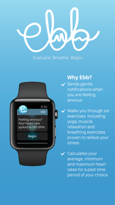 Screenshot #2 pour Ebb - Evaluate. Breathe. Begin.