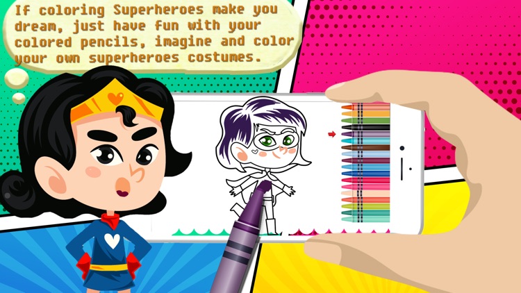 Superhero Coloring Game - The buddy artstudio